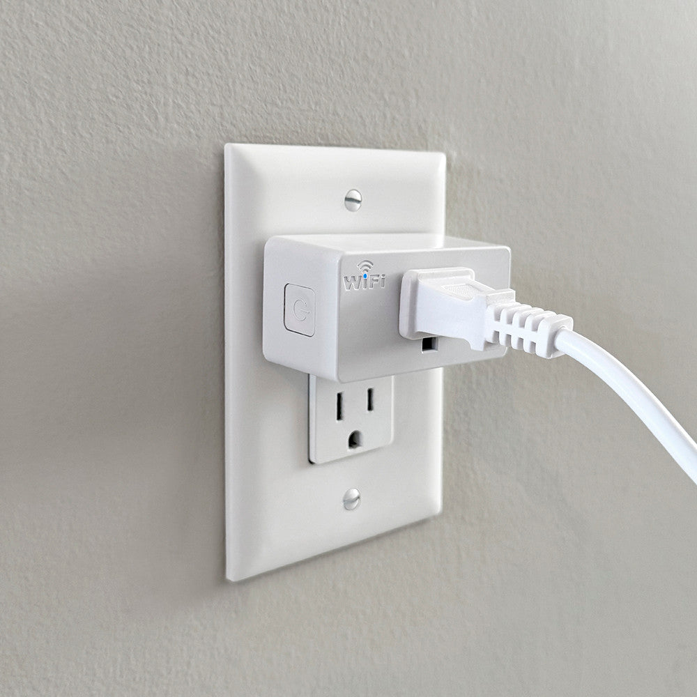 Smart WiFi Outlet Adapter, One Outlet Smart Plug, Works With Google Home / Alexa, App Control, 2.4 GHz WiFi (2 Pack)